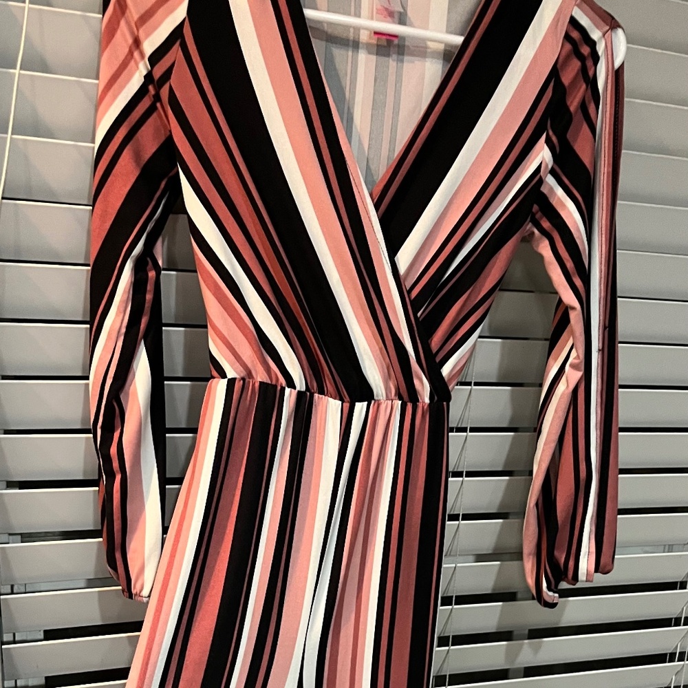 NO Long Sleeve, Pink/Black Jumpsuit